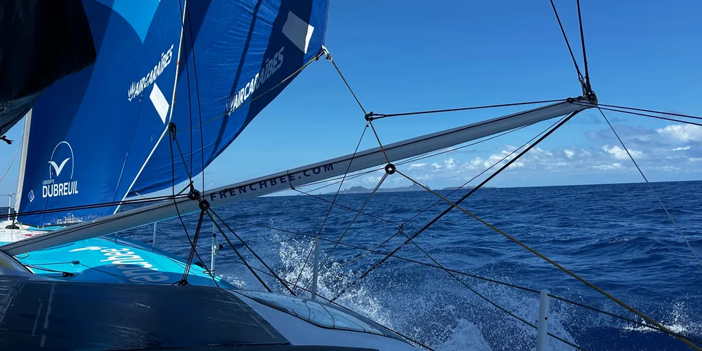 RACE, NOVEMBER 22, 2024 : Photo sent from the boat Groupe Dubreuil during the Vendee Globe sailing race on November 22, 2024. (Photo by skipper Sébastien Simon)
Island Fernando de Noronha (Brazil)