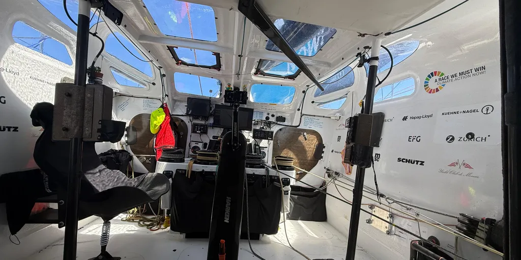 RACE, NOVEMBER 25, 2024 : Photo sent from the boat Malizia - Seaexplorer during the Vendee Globe sailing race on November 25, 2024. (Photo by skipper Boris Herrmann)