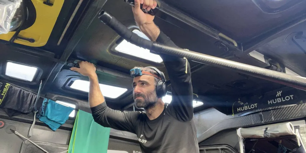 28 DE NOVIEMBRE DE 2024 : Foto enviada desde el barco Hublot durante la regata de vela Vendée Globe el 28 de noviembre de 2024. (Foto del capitán Alan Roura)