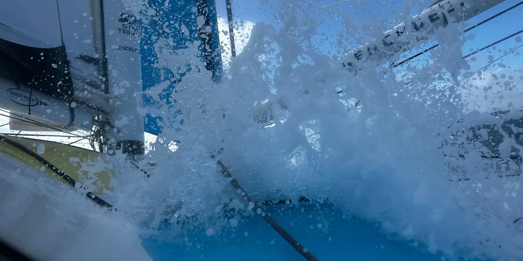 RACE, DECEMBER 07, 2024 : Photo sent from the boat Groupe Dubreuil during the Vendee Globe sailing race on December 07, 2024. (Photo by skipper Sébastien Simon)