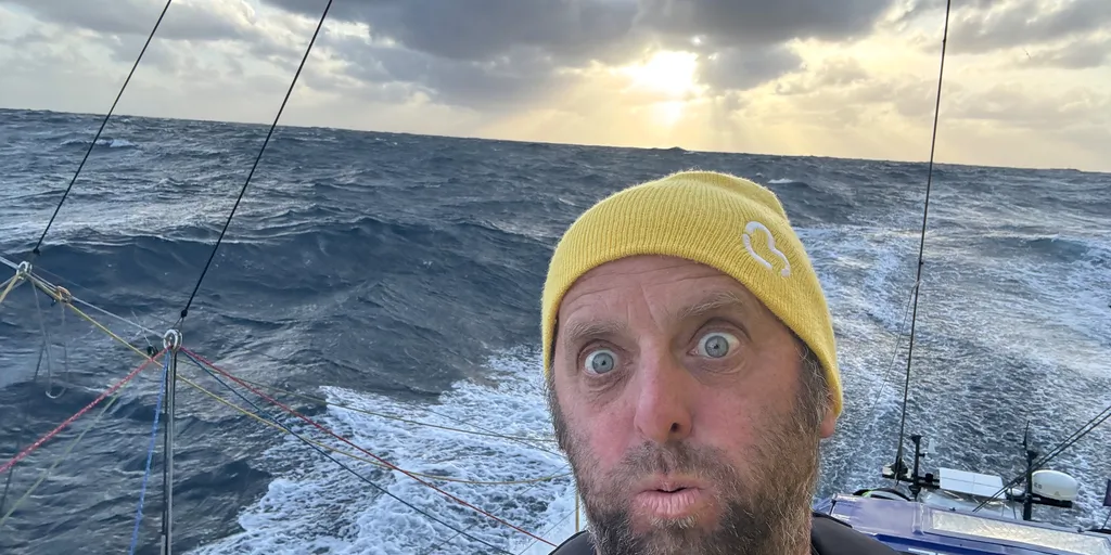 RACE, DECEMBER 09, 2024 : Photo sent from the boat La Mie Caline during the Vendee Globe sailing race on December 09, 2024. (Photo by skipper Arnaud Boissières)