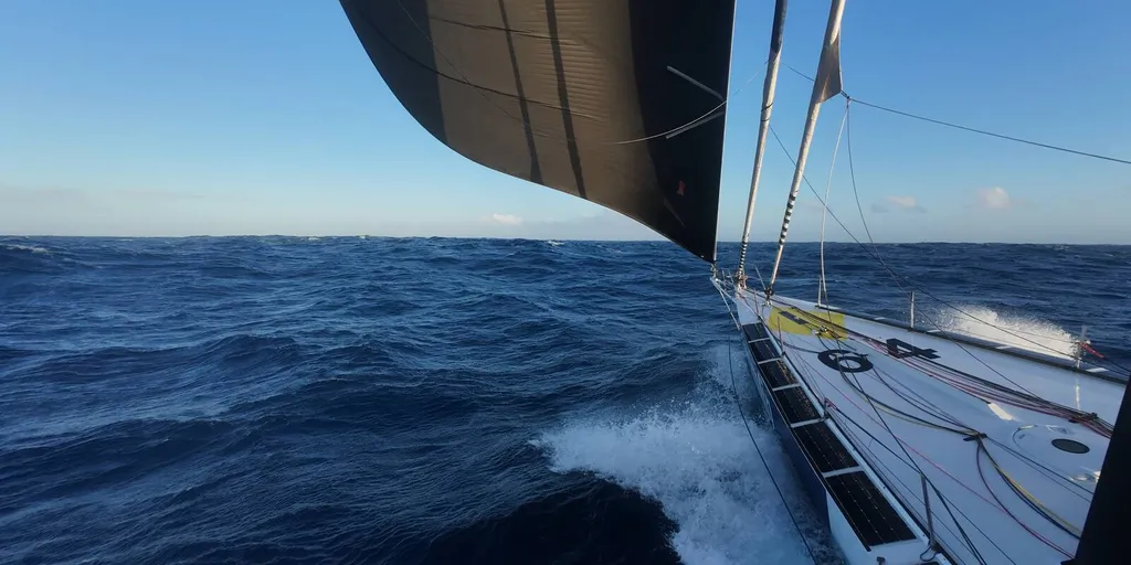 COURSE, 19 DÉCEMBRE 2024 : Photo envoyée depuis le bateau MS Amlin lors de la course à la voile du Vendée Globe le 19 décembre 2024. (Photo du skipper Conrad Colman)