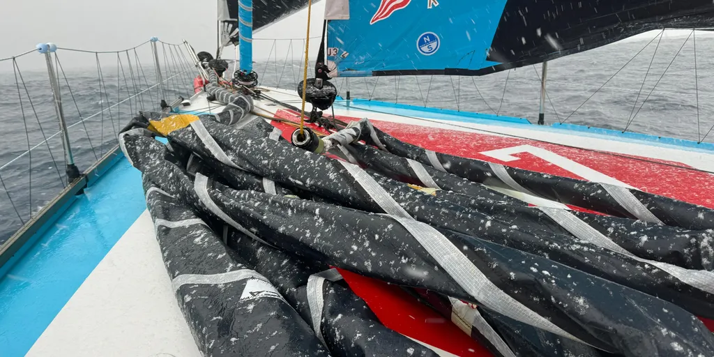 RACE, DECEMBER 22, 2024 : Photo sent from the boat Malizia - Seaexplorer during the Vendee Globe sailing race on December 22, 2024. (Photo by skipper Boris Herrmann)