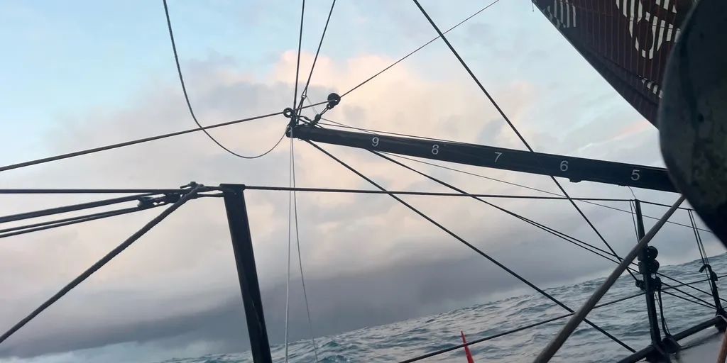 RACE, DECEMBER 26, 2024 : Photo sent from the boat Charal during the Vendee Globe sailing race on December 26, 2024. (Photo by skipper Jérémie Beyou)