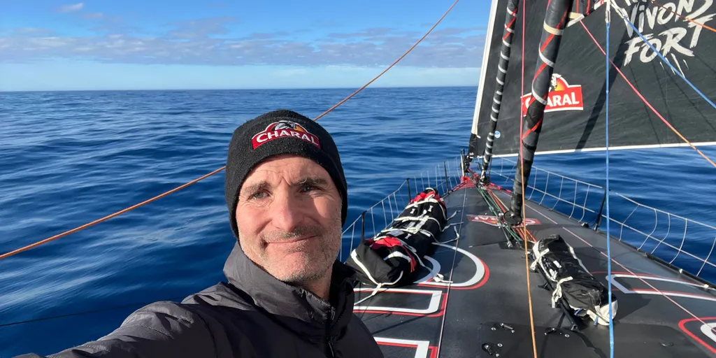 RACE, DECEMBER 28, 2024 : Photo sent from the boat Charal during the Vendee Globe sailing race on December 28, 2024. (Photo by skipper Jérémie Beyou)