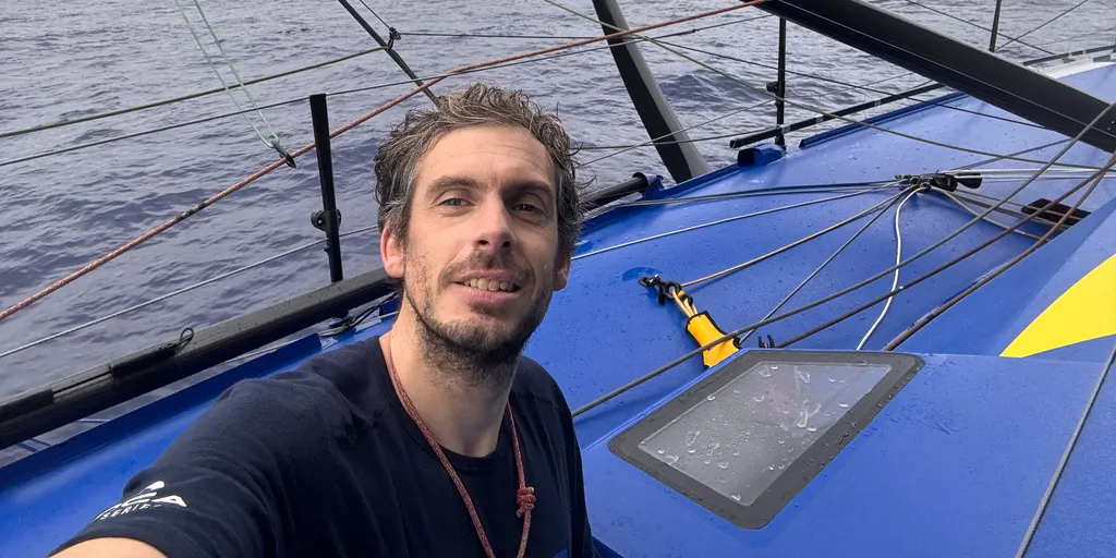 RACE, DECEMBER 30, 2024 : Photo sent from the boat MACIF Santé Prévoyance during the Vendee Globe sailing race on December 30, 2024. (Photo by skipper Charlie Dalin)