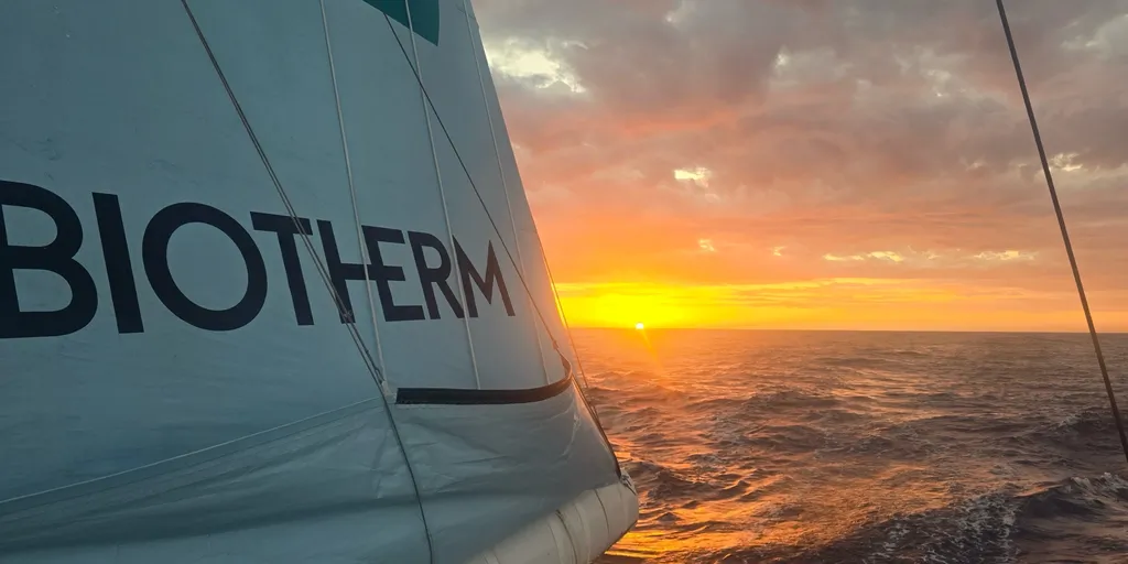 RACE, JANUARY 04, 2025 : Photo sent from the boat Biotherm during the Vendee Globe sailing race on January 05, 2025. (Photo by skipper Paul Meilhat)
Sunset
