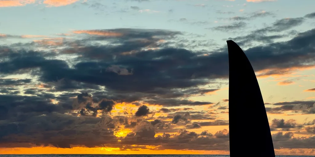 RACE, JANUARY 08, 2025 : Photo sent from the boat Initiatives-Coeur during the Vendee Globe sailing race on January 08, 2025. (Photo by skipper Sam Davies)
sunset
