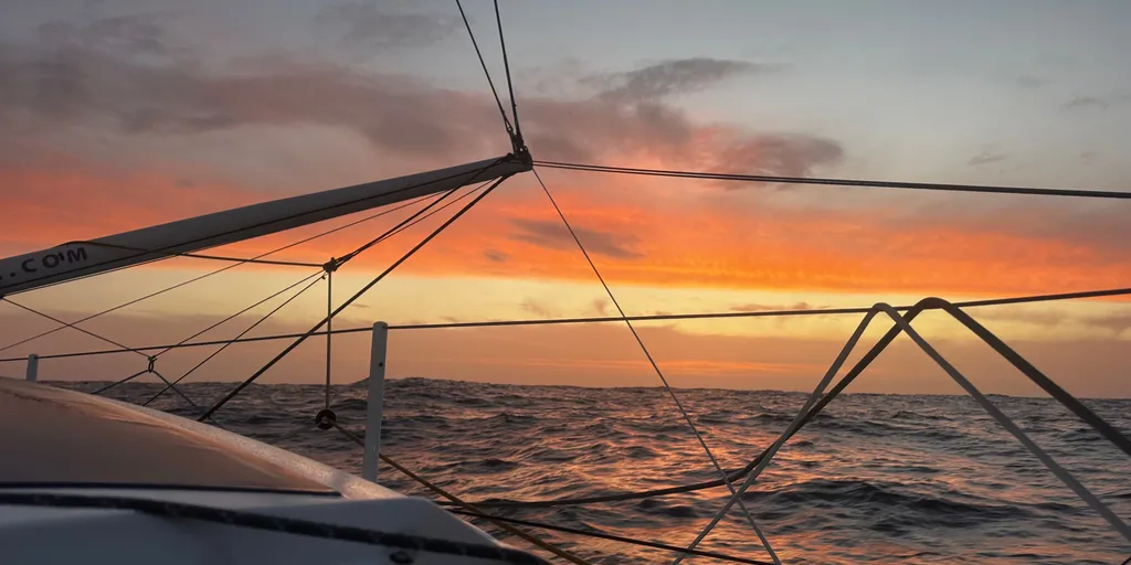RACE, JANUARY 12, 2024 : Photo sent from the boat Groupe Dubreuil during the Vendee Globe sailing race on January 12, 2024. (Photo by skipper Sébastien Simon)