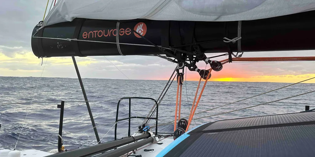 RACE, DECEMBER 18, 2024 : Photo sent from the boat VULNERABLE skipper Thomas Ruyant (FRA) during the Vendee Globe sailing race on December 18, 2024. (Photo by skipper Thomas Ruyant)
