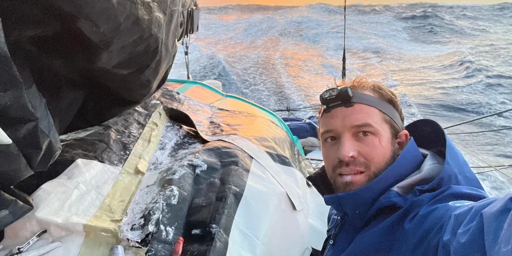 RACE, JANUARY 20, 2025 : Photo sent from the boat VULNERABLE SG during the Vendee Globe sailing race on January 20, 2025. (Photo by skipper Sam Goodchild)