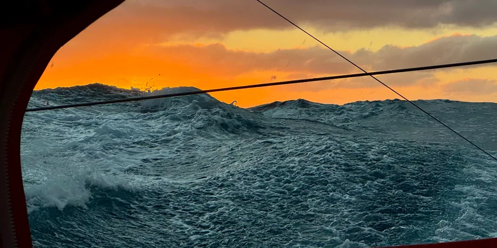 RACE, JANUARY 20, 2025 : Photo sent from the boat Initiatives-Coeur during the Vendee Globe sailing race on January 20, 2025. (Photo by skipper Sam Davies)