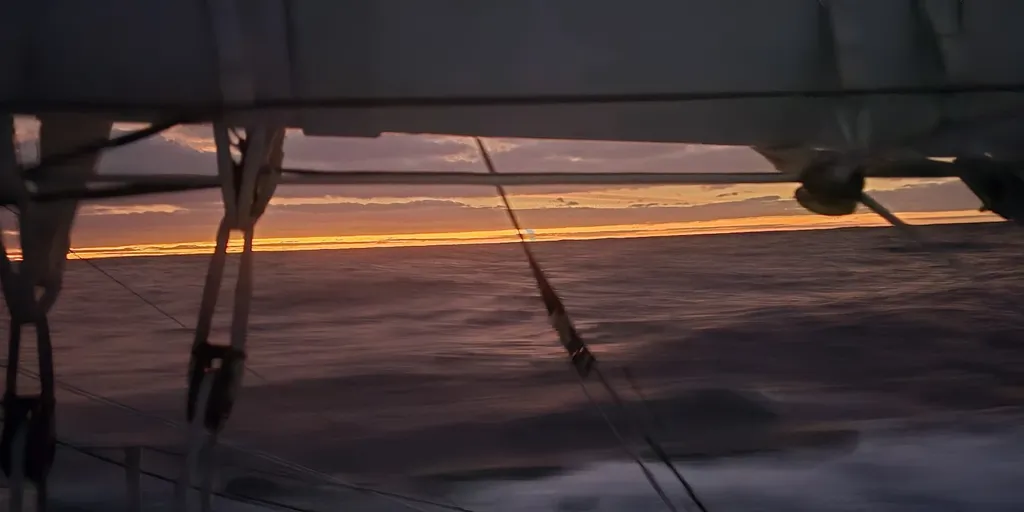 RACE, JANUARY 23, 2025 : Photo sent from the boat Biotherm during the Vendee Globe sailing race on January 23, 2025. (Photo by skipper Paul Meilhat)
