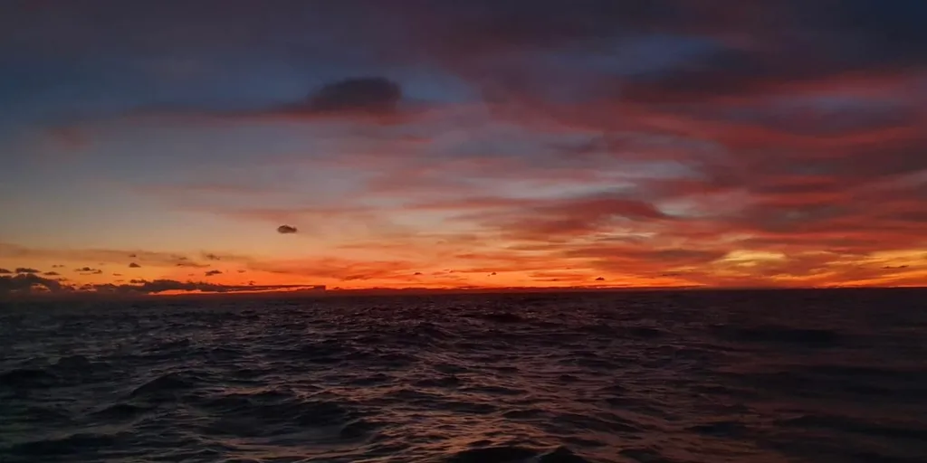 COURSE, 29 JANVIER 2025 : Photo envoyée depuis le bateau Tout Commence en Finistère - Armor Lux lors de la course à la voile du Vendée Globe le 29 janvier 2025. (Photo du skipper Jean Le Cam) Atlantique Nord