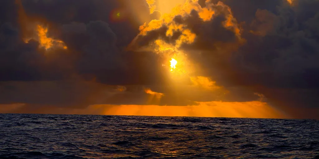 RACE, JANUARY 30, 2024 : Photo sent from the boat Singchain Team Haikou during the Vendee Globe sailing race on January 30, 2024. (Photo by skipper Jingkun Xu)