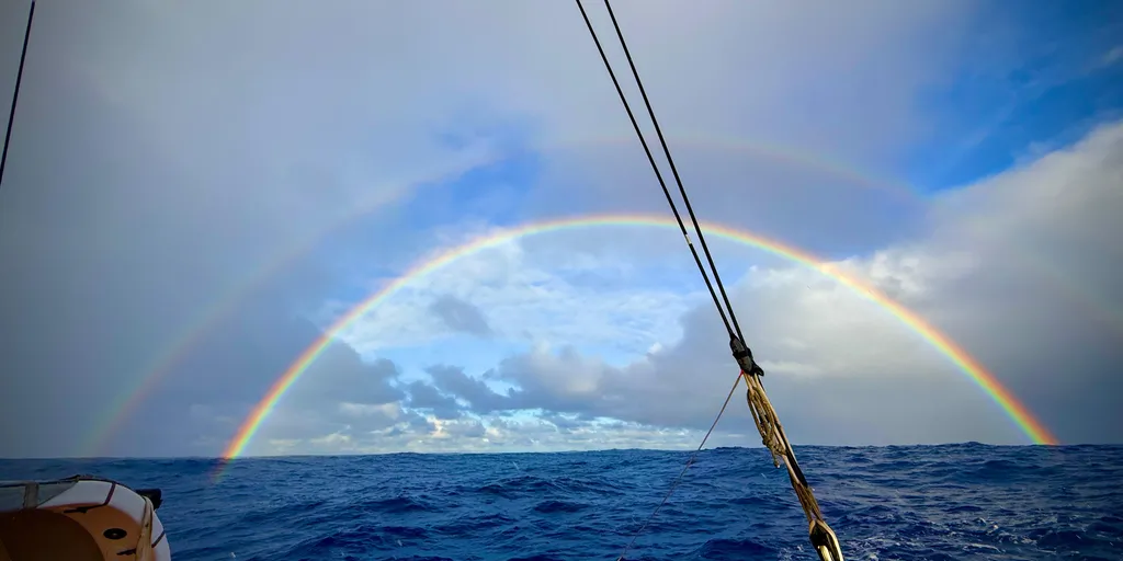 COURSE, 08 FÉVRIER 2024 : Photo envoyée depuis le bateau Singchain Team Haikou lors de la course à la voile du Vendée Globe le 08 février 2024. (Photo du skipper Jingkun Xu)