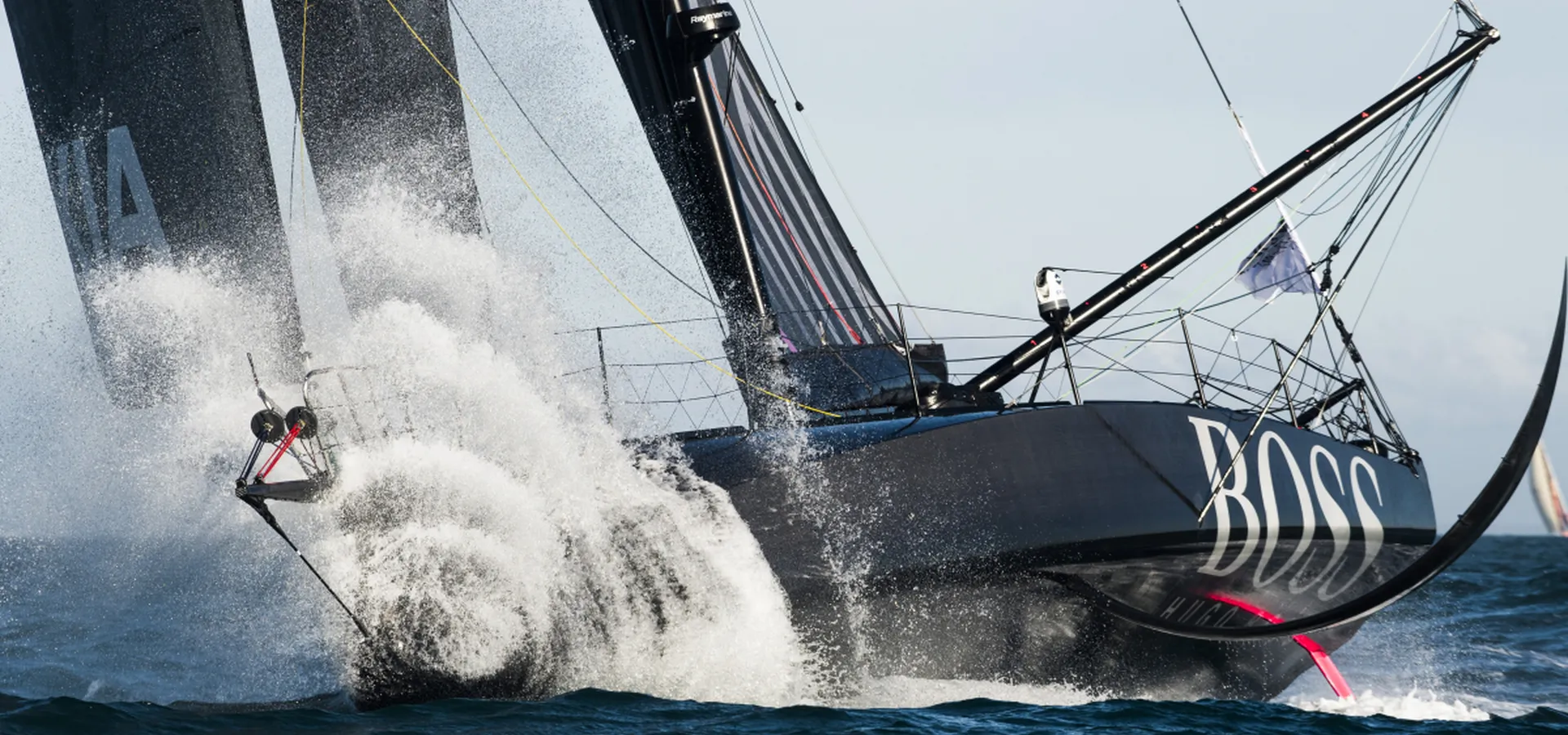 Hugo Boss is taking the start of the Vendee Globe sailing race in les Sables d’Olonne, France, on November 8, 2020