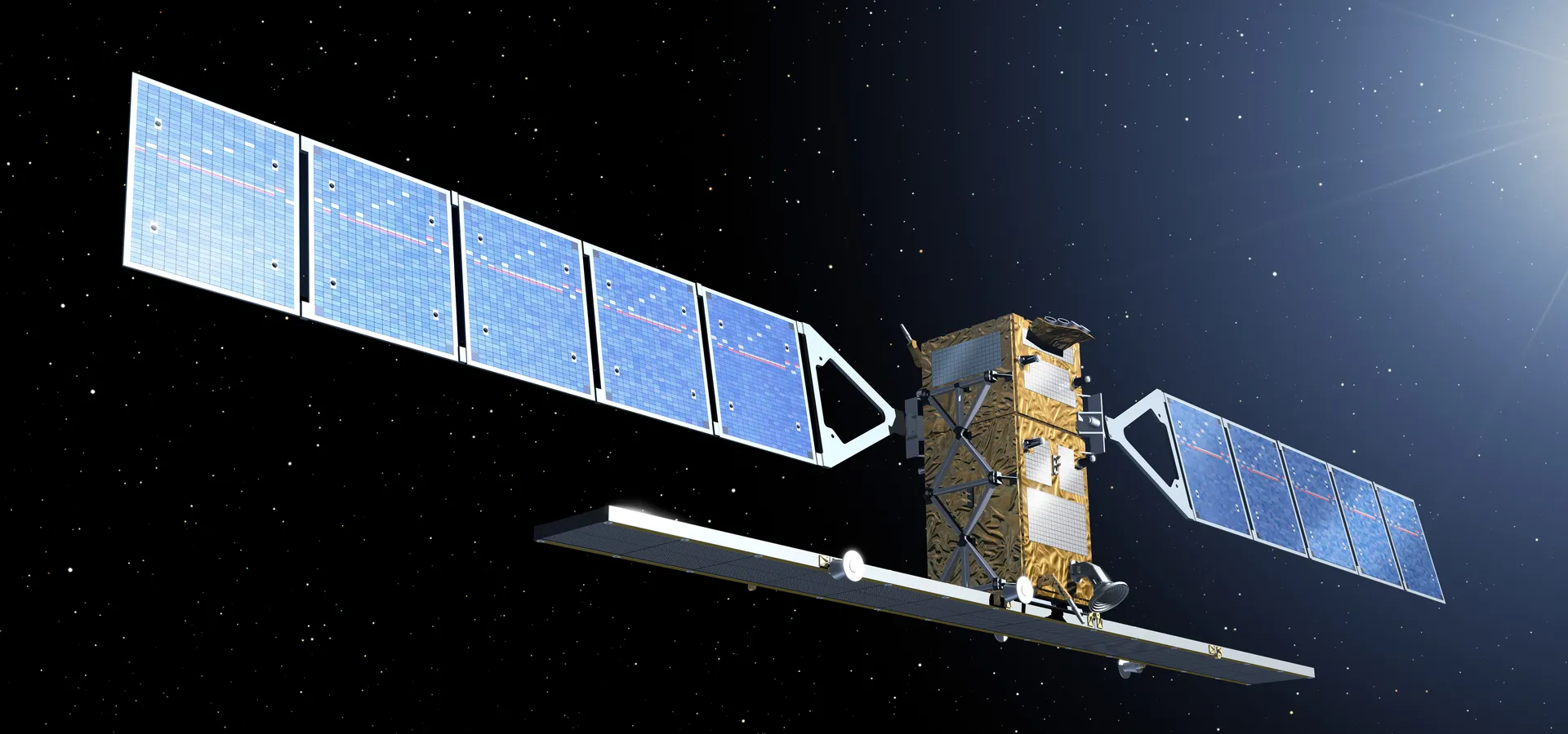 COURSE, 09 JUIN 2008 : Photo du satellite SENTINEL 1 fourni par CLS, partenaire de la course du Vendée Globe, le 04 décembre 2024. (Photo de l'ESA)