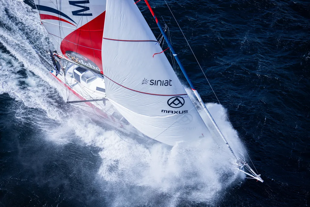 LORIENT, FRANCE - SEPTEMBER 27, 2024 : MS Amlin skipper Conrad Colman (NZL) is pictured training on September 27, 2024 in Lorient, France - Photo by Thomas Deregnieaux / Qaptur
