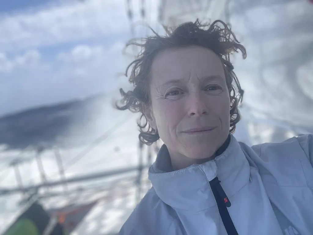 RACE, DECEMBER 10, 2024 : Photo sent from the boat MACSF during the Vendee Globe sailing race on December 10, 2024. (Photo by skipper Isabelle Joschke)