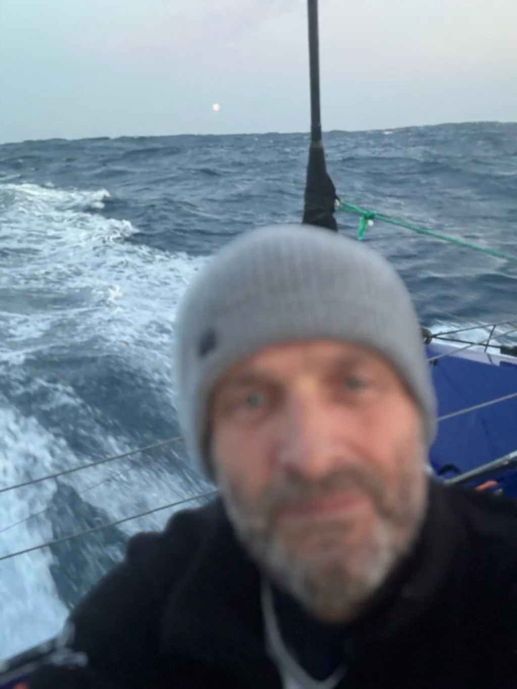 RACE, DECEMBER 16, 2024 : Photo sent from the boat STAND AS ONE - Altavia during the Vendee Globe sailing race on December 16, 2024. (Photo by skipper Eric Bellion)