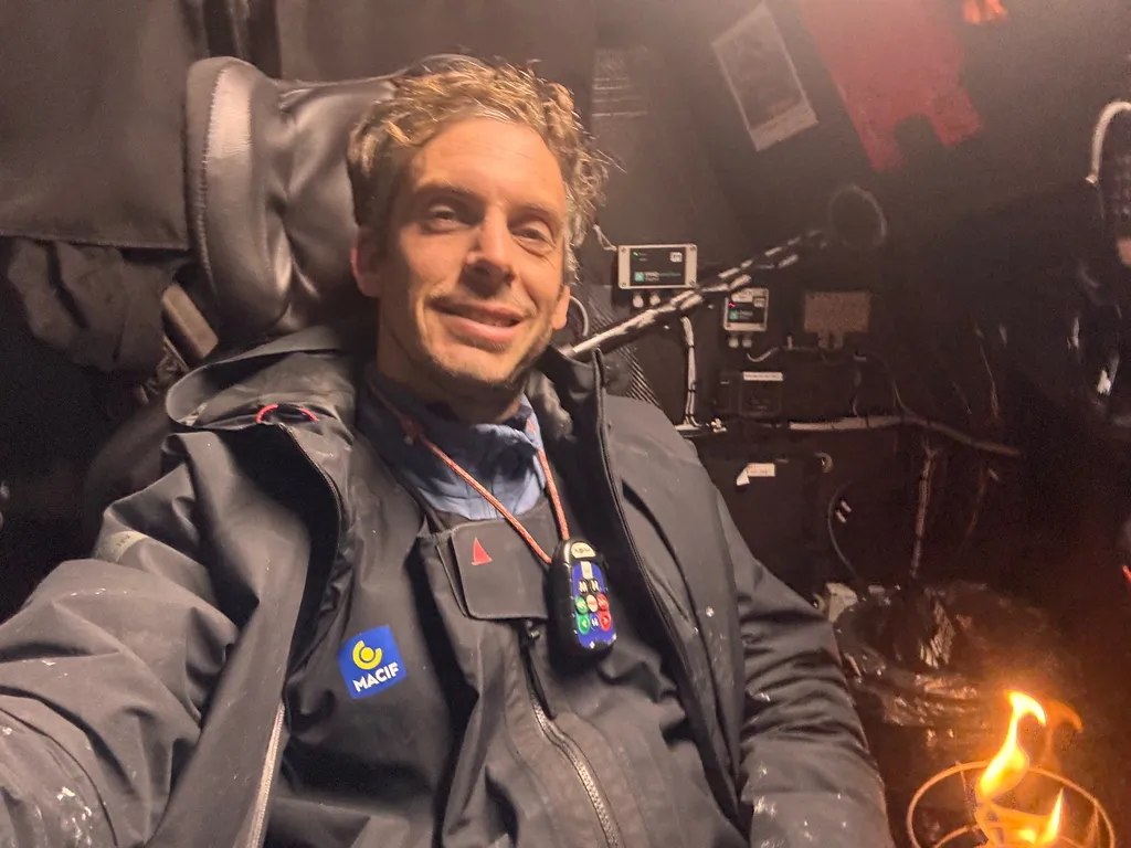 RACE, DECEMBER 19, 2024 : Photo sent from the boat MACIF Santé Prévoyance during the Vendee Globe sailing race on December 19, 2024. (Photo by skipper Charlie Dalin)