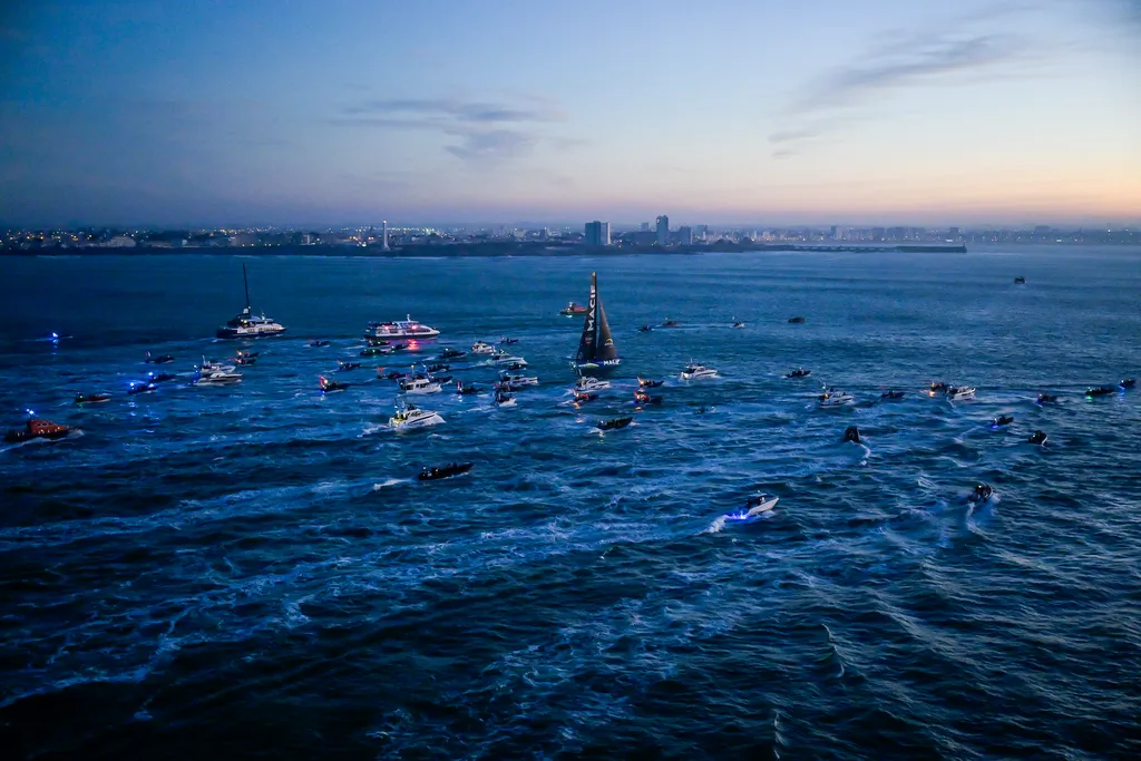 LES SABLES D'OLONNE, FRANCE - JANUARY 14, 2025 : MACIF Santé Prévoyance skipper Charlie Dalin (FRA) is photographed after winning the Vendee Globe 2024, on January 14, 2025 in Les Sables d'Olonne, France. (Photo by Olivier Blanchet / Alea)
