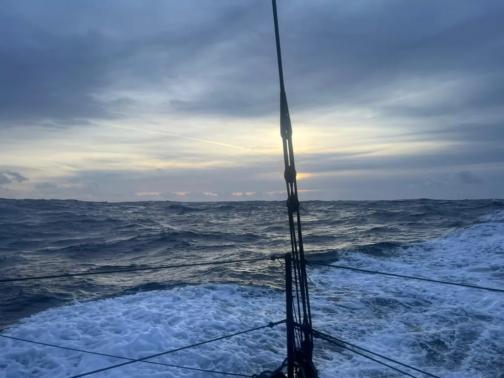 RACE, JANUARY 25, 2025 : Photo sent from the boat L’Occitane en Provence during the Vendee Globe sailing race on January 25, 2025. (Photo by skipper Clarisse Crémer)

