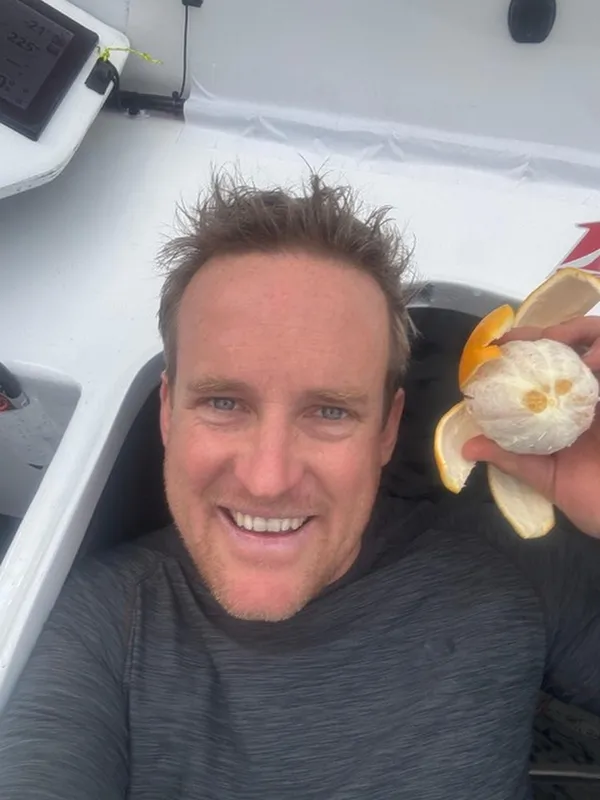 LE 13 NOVEMBRE 2024 : Photo envoyée depuis le bateau MS Amlin lors de la course à la voile du Vendée Globe le 13 novembre 2024. (Photo du skipper Conrad Colman)