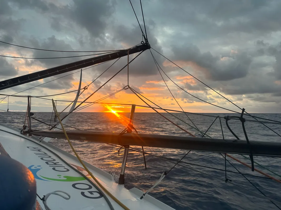 RACE, NOVEMBER 15, 2024 : Photo sent from the boat HOLCIM - PRB during the Vendee Globe sailing race on November 15, 2024. (Photo by skipper Nicolas Lunven)