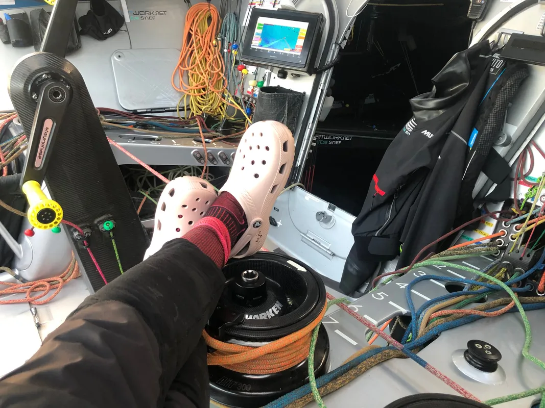 LE 15 NOVEMBRE 2024 : Photo envoyée depuis le bateau TeamWork - Team Snef lors de la course à la voile du Vendée Globe, le 15 novembre 2024. (Photo du skipper Justine Mettraux)