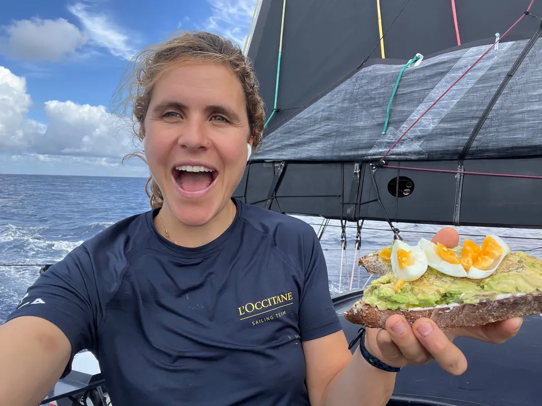 RACE, NOVEMBER 16, 2024 : Photo sent from the boat L’Occitane en Provence during the Vendee Globe sailing race on November 16, 2024. (Photo by skipper Clarisse Crémer)