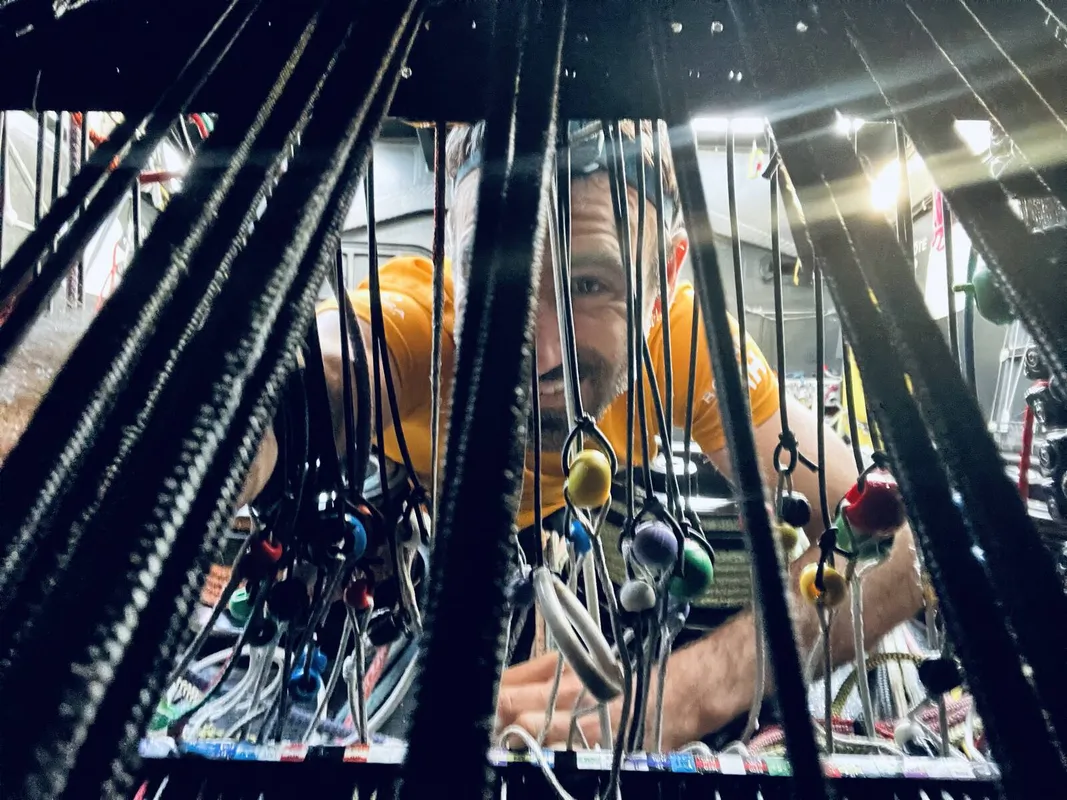 LE 17 NOVEMBRE 2024 : Photo envoyée depuis le bateau Hublot lors de la course à la voile du Vendée Globe le 17 novembre 2024. (Photo du skipper Alan Roura)
