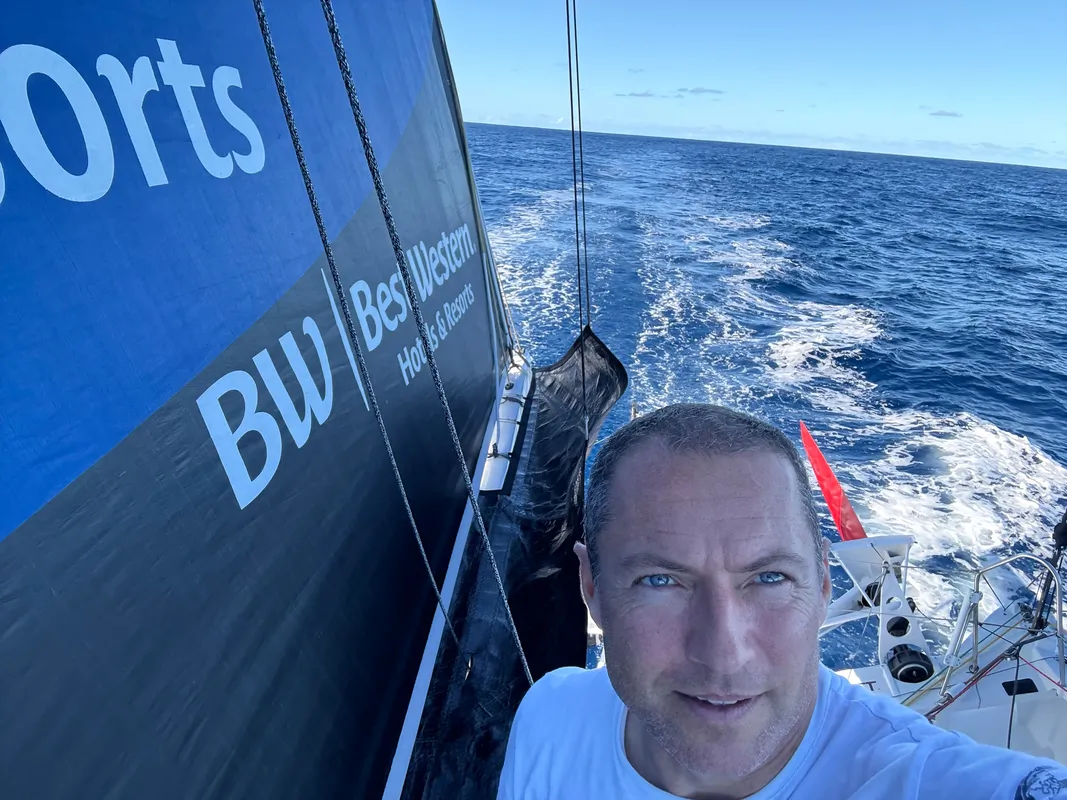 RACE, NOVEMBER 18, 2024 : Photo sent from the boat Fortinet - Best Western during the Vendee Globe sailing race on November 18, 2024. (Photo by skipper Romain Attanasio)