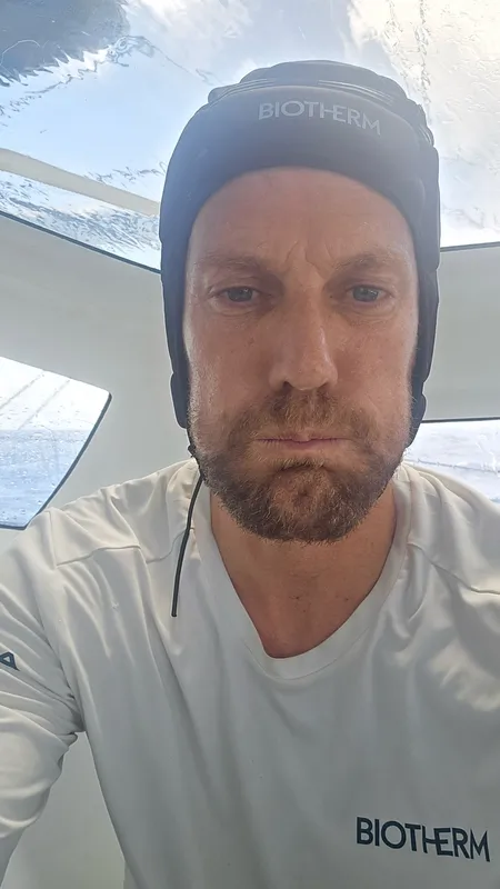 LE 26 NOVEMBRE 2024 : Photo envoyée depuis le bateau Biotherm lors de la course à la voile du Vendée Globe le 26 novembre 2024. (Photo du skipper Paul Meilhat)