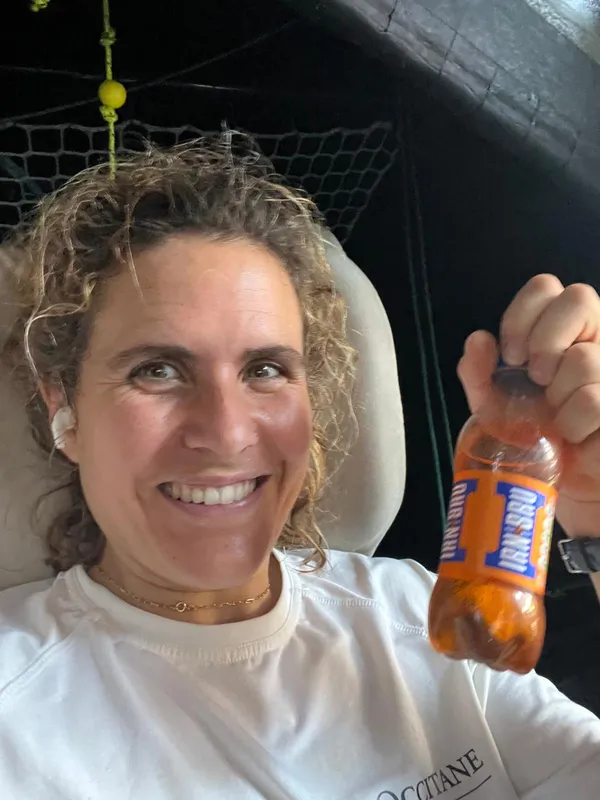LE 26 NOVEMBRE 2024 : Photo envoyée depuis le bateau L'Occitane en Provence lors de la course à la voile du Vendée Globe le 26 novembre 2024. (Photo de la skipper Clarisse Crémer)