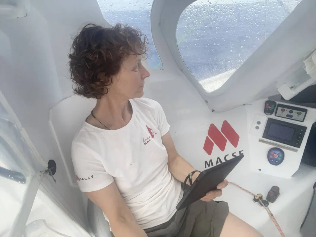 LE 26 NOVEMBRE 2024 : Photo envoyée depuis le bateau MACSF lors de la course à la voile du Vendée Globe le 26 novembre 2024. (Photo du skipper Isabelle Joschke)