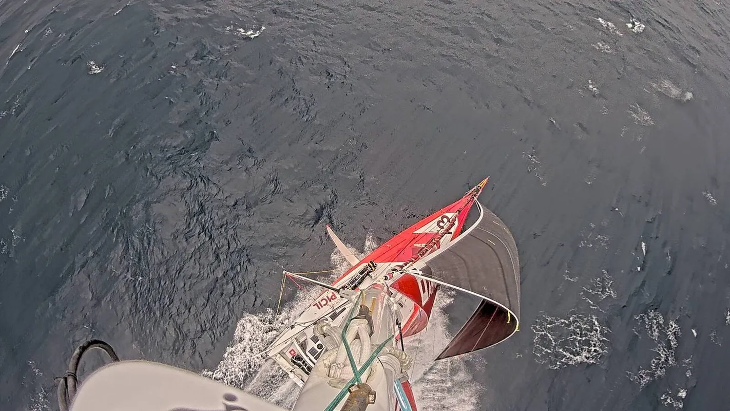 RACE, DECEMBER 04, 2024 : Photo sent from the boat Groupe APICIL during the Vendee Globe sailing race on December 04, 2024. (Photo by skipper Damien Seguin)