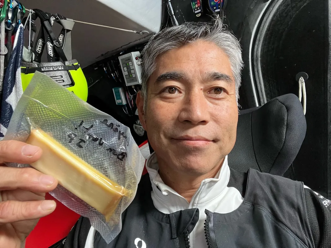 RACE, DECEMBER 04, 2024 : Photo sent from the boat DMG MORI Global One during the Vendee Globe sailing race on December 04, 2024. (Photo by skipper Kojiro Shiraishi)