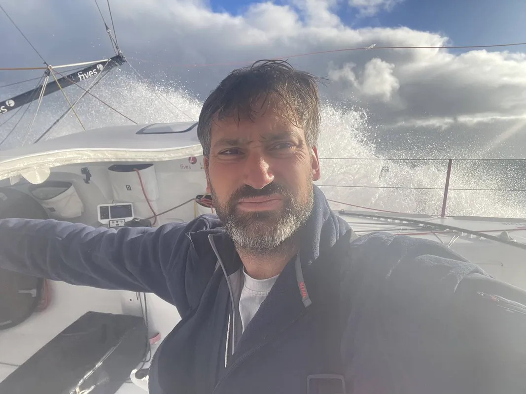 RACE, DECEMBER 04, 2024 : Photo sent from the boat Fives Group - Lantana Environnement during the Vendee Globe sailing race on December 04, 2024. (Photo by skipper Louis Duc)