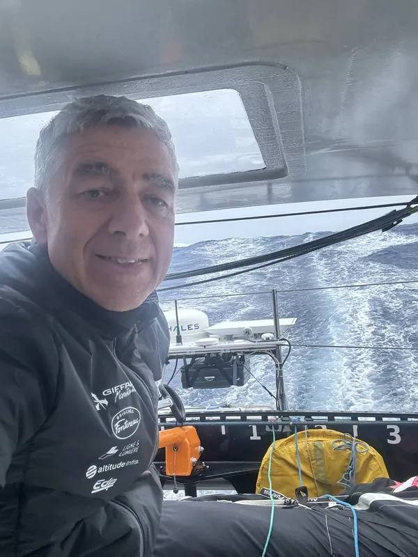 RACE, DECEMBER 05, 2024 : Photo sent from the boat Coup de Pouce during the Vendee Globe sailing race on December 05, 2024. (Photo by skipper Manuel Cousin)