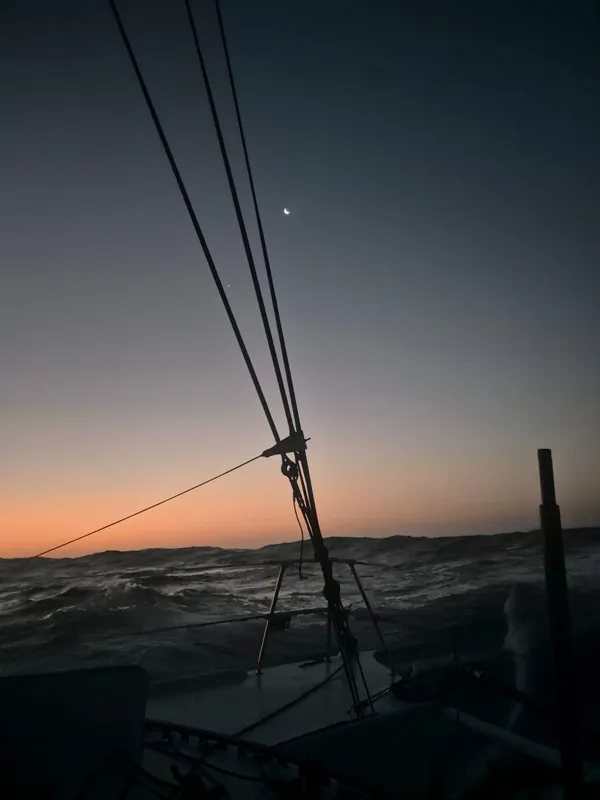 RACE, DECEMBER 05, 2024 : Photo sent from the boat D’Ieteren Group during the Vendee Globe sailing race on December 05, 2024. (Photo by skipper Denis Van Weynbergh)