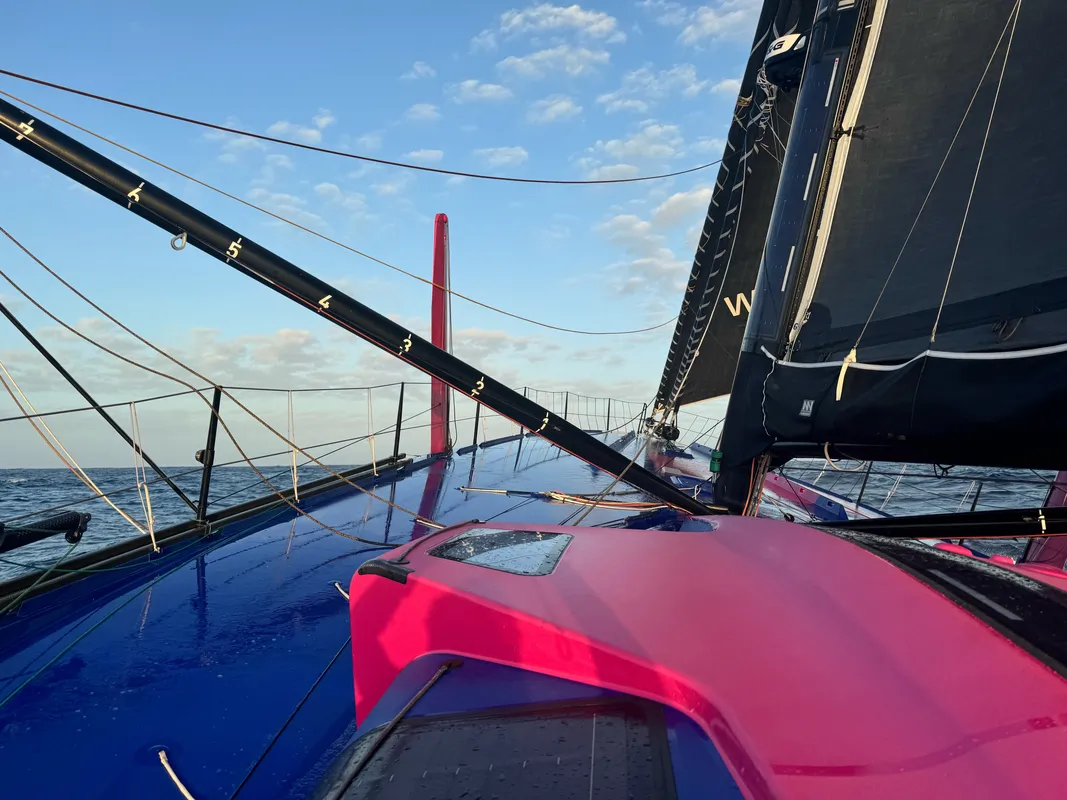 RACE, DECEMBER 09, 2024 : Photo sent from the boat STAND AS ONE - Altavia during the Vendee Globe sailing race on December 09, 2024. (Photo by skipper Eric Bellion)
