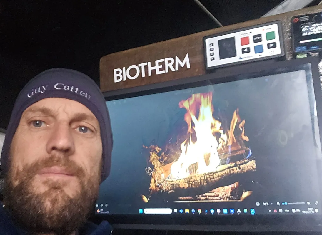RACE, DECEMBER 08, 2024 : Photo sent from the boat Biotherm during the Vendee Globe sailing race on December 08, 2024. (Photo by skipper Paul Meilhat)
