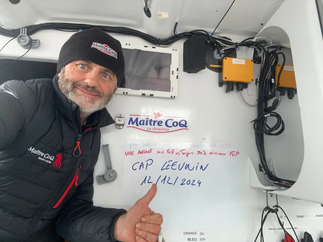 RACE, DECEMBER 12, 2024 : Photo sent from the boat Maître CoQ V during the Vendee Globe sailing race on December 12, 2024. (Photo by skipper Yannick Bestaven)
Cape Leeuwin