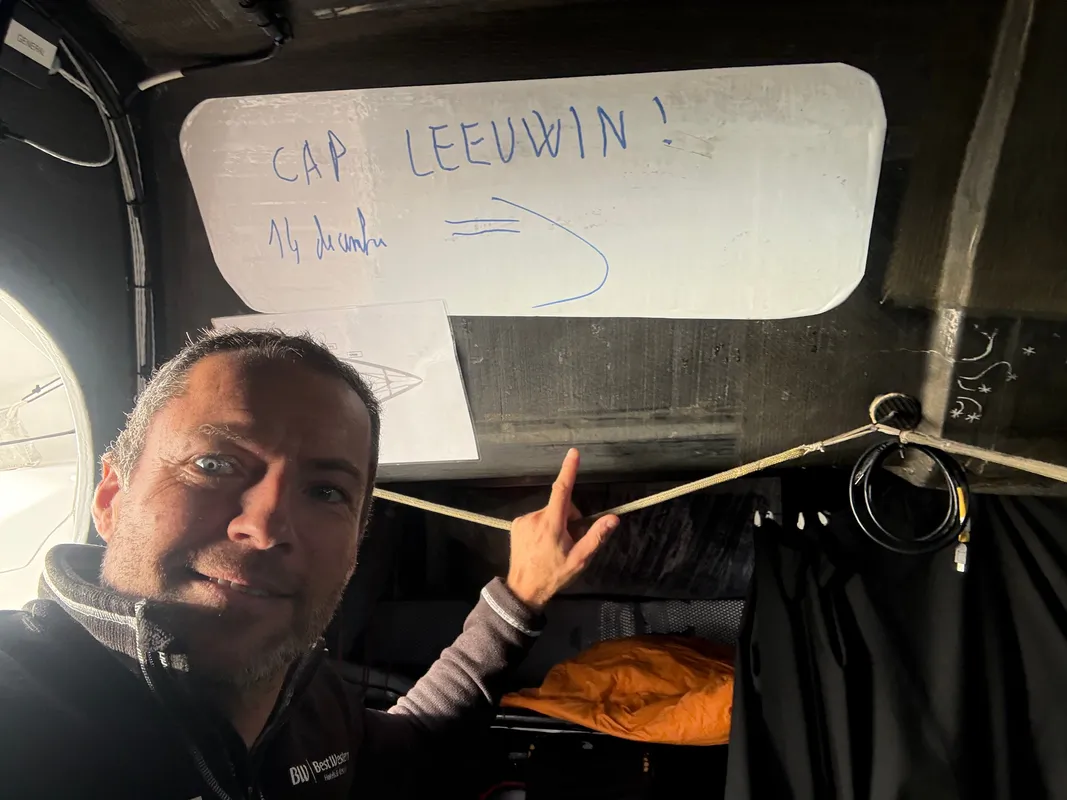RACE, DECEMBER 14, 2024 : Photo sent from the boat Fortinet - Best Western during the Vendee Globe sailing race on December 14, 2024. (Photo by skipper Romain Attanasio)
Cape Leeuwin