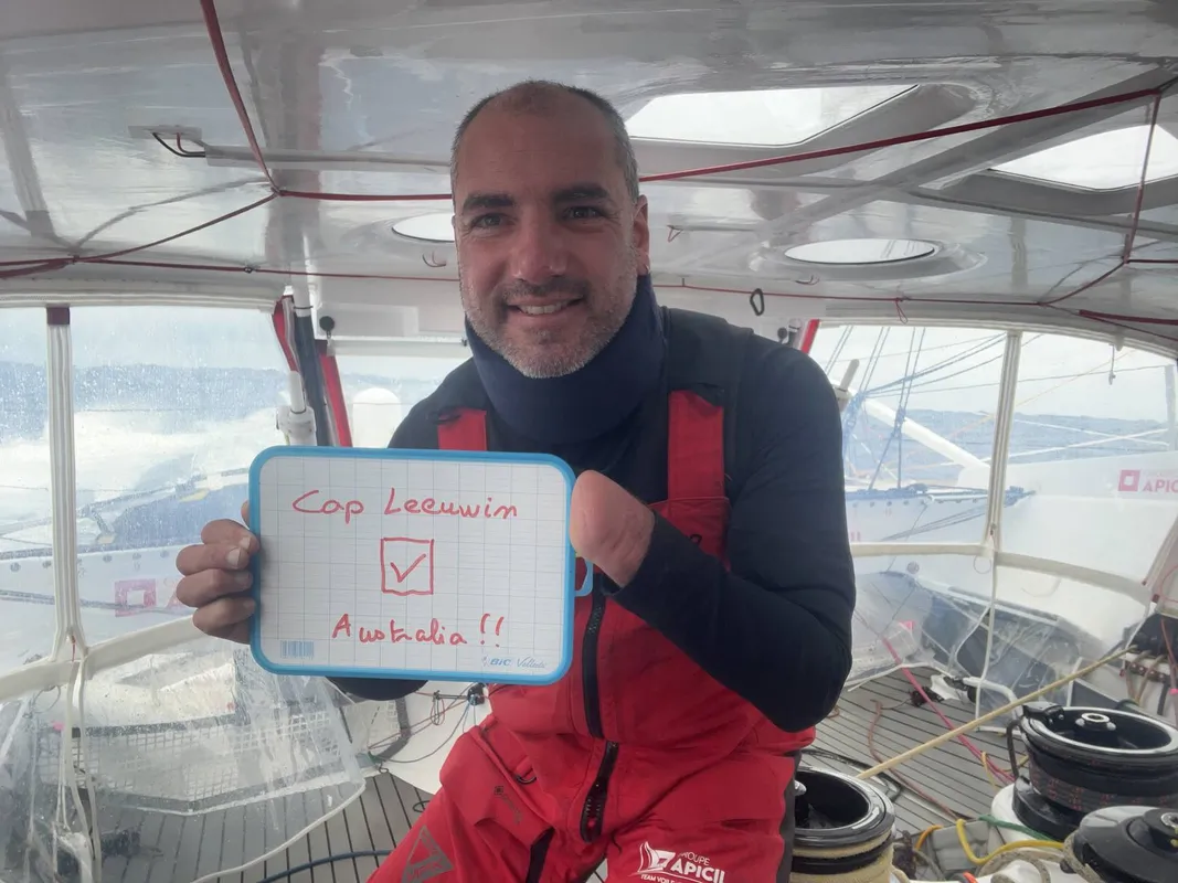 RACE, DECEMBER 16, 2024 : Photo sent from the boat Groupe APICIL during the Vendee Globe sailing race on December 16, 2024. (Photo by skipper Damien Seguin)
Cape Leeuwin