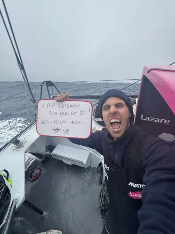 RACE, DECEMBER 17, 2024 : Photo sent from the boat Lazare during the Vendee Globe sailing race on December 17, 2024. (Photo by skipper Tanguy Le Turquais)
Cape Leeuwin