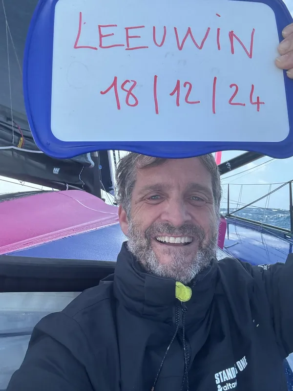 RACE, DECEMBER 19, 2024 : Photo sent from the boat STAND AS ONE - Altavia during the Vendee Globe sailing race on December 19, 2024. (Photo by skipper Eric Bellion)Cape Leeuwin
