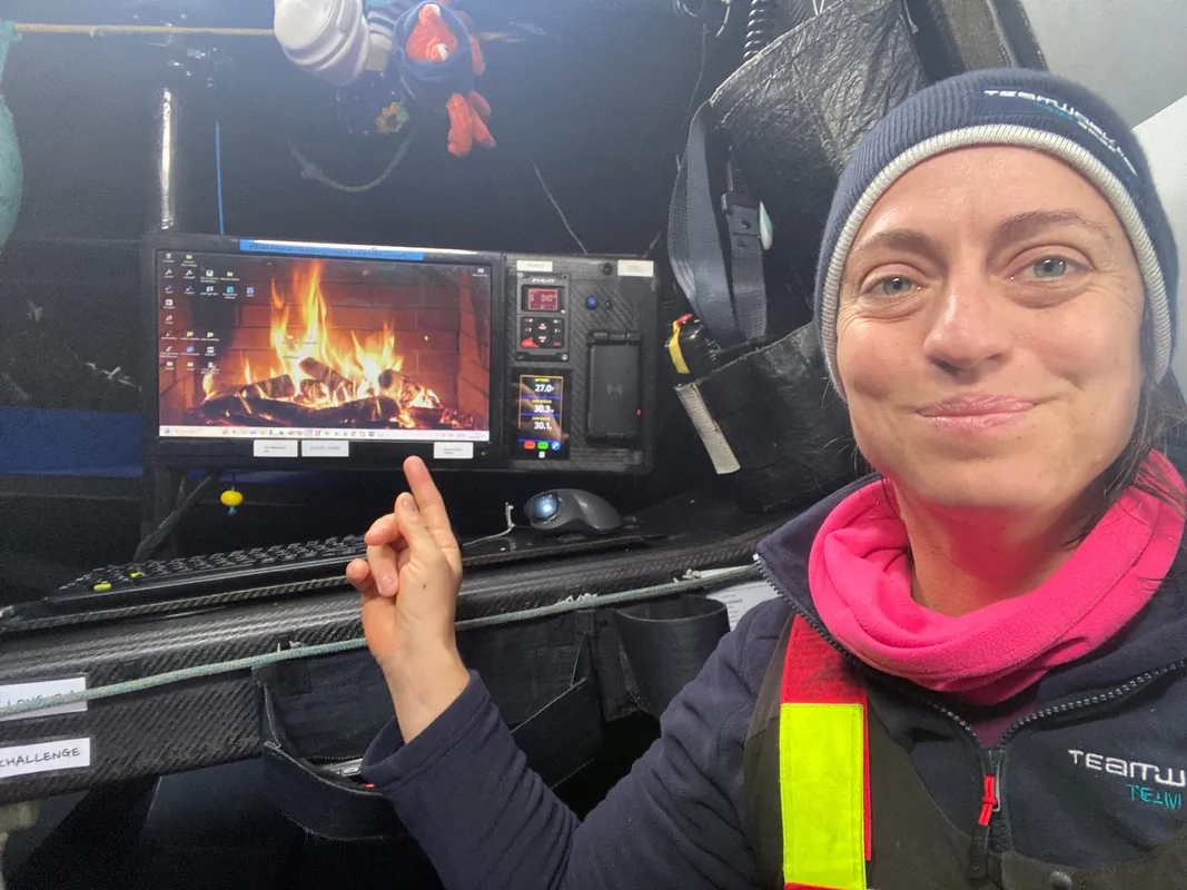 COURSE, 22 DÉCEMBRE 2024 : Photo envoyée depuis le bateau TeamWork - Team Snef lors de la course à la voile du Vendée Globe, le 22 décembre 2024. (Photo du skipper Justine Mettraux)